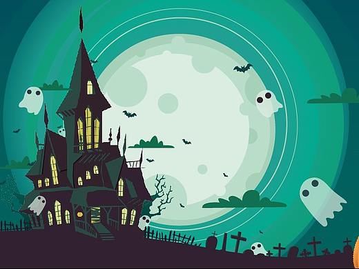 万圣节——萌系背景墙（个人主页-ZMzA4ODg1NzI=） - 海报 - 站酷设计师大智若愚勋公子原创素材 - 站酷ZCOOL