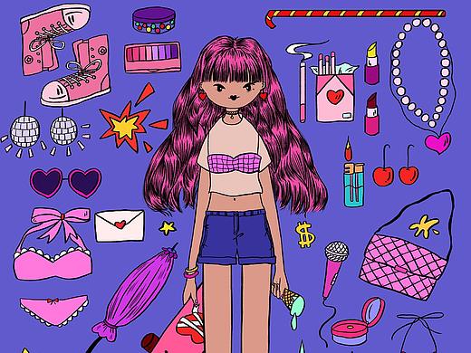 Deviant girl（個(gè)人主頁-ZMzI2OTY5NjQ=） - 創(chuàng)作習(xí)作 - 站酷設(shè)計(jì)師喪喪李原創(chuàng)素材 - 站酷ZCOOL