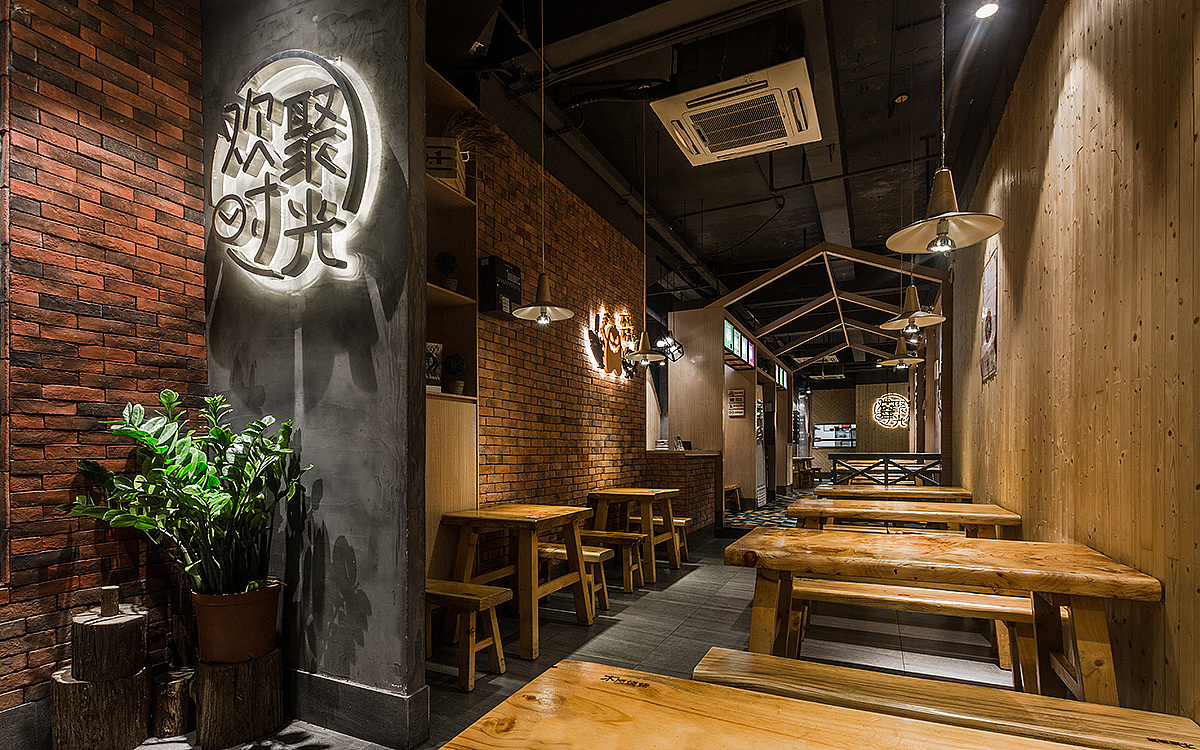 餐饮设计·木屋烧烤深圳泥岗店（图ZOTgxNTU3ODQ=） - 家装设计 - 站酷设计师华空间设计原创素材 - 站酷ZCOOL