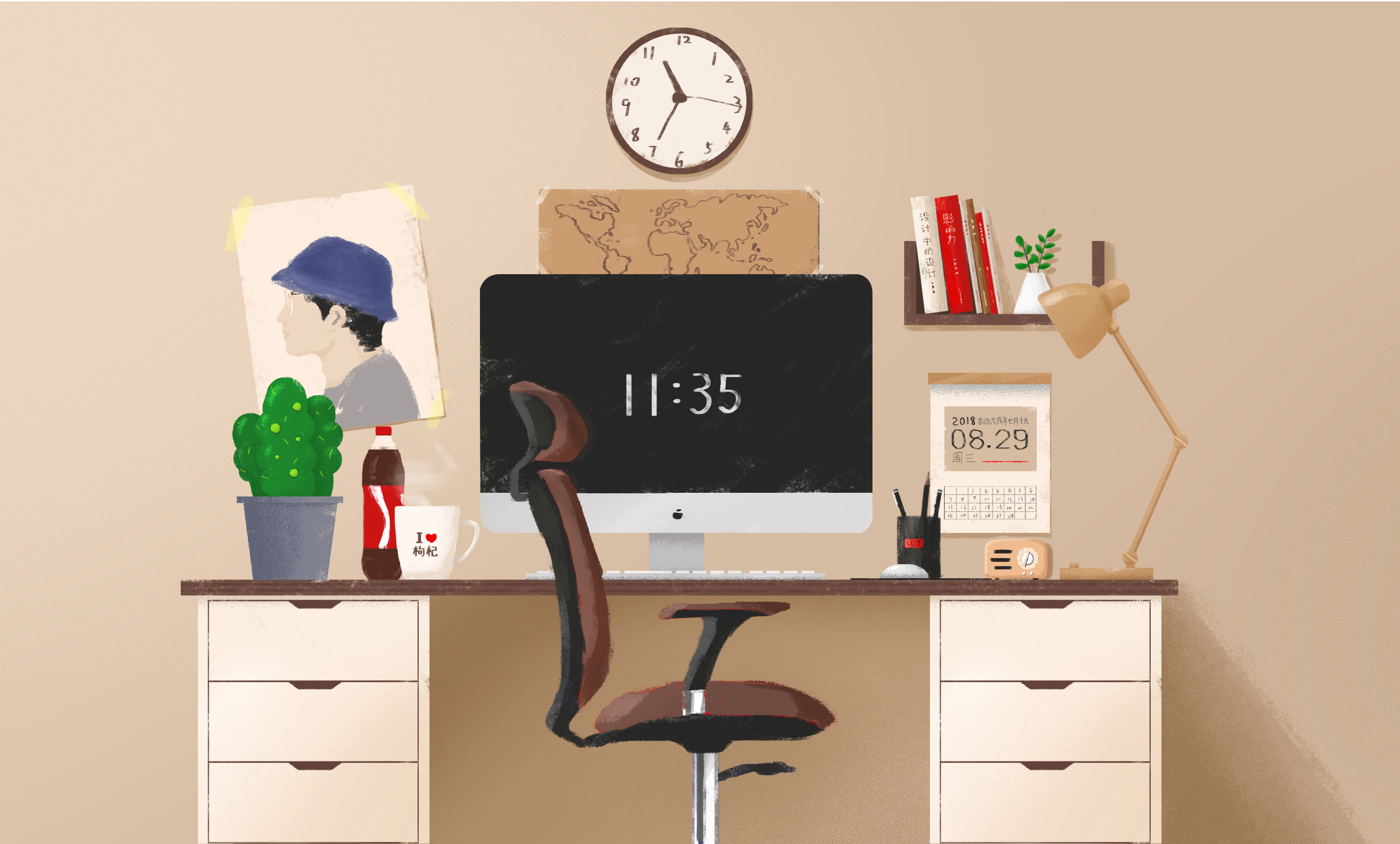 工作台|插画|插画习作|ldt1990 - 原创作品 - 站酷 (zcool)