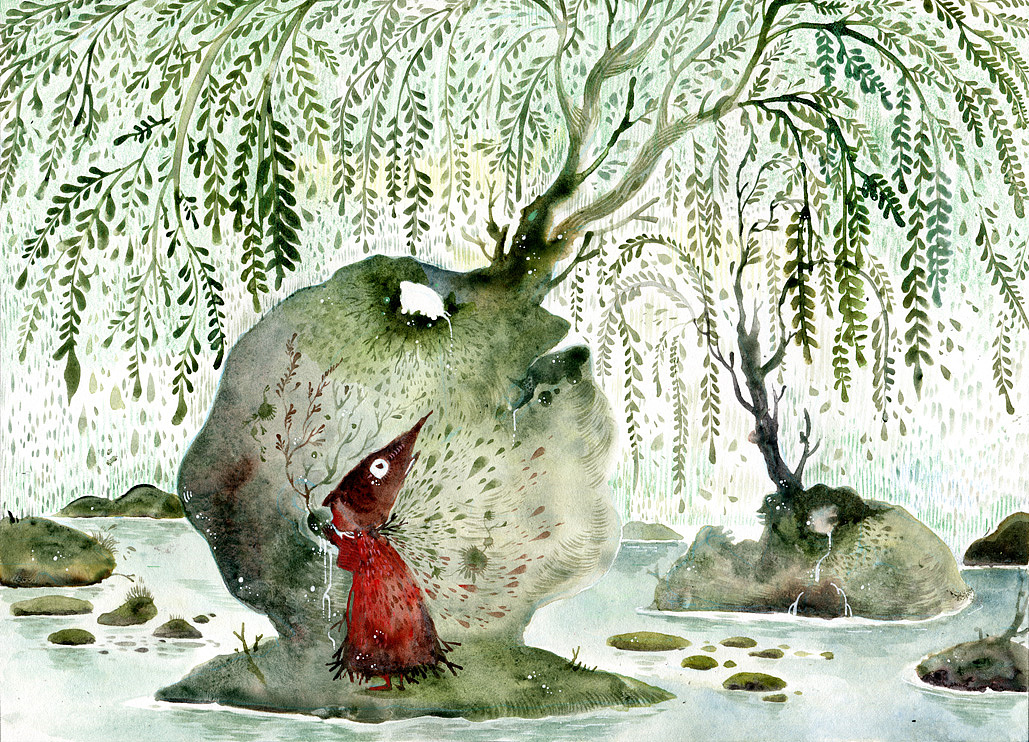 皮诺曹森林（图ZMTM4MDM4MTI0） - 艺术插画 - 站酷设计师AmberMa_Art原创素材 - 站酷ZCOOL