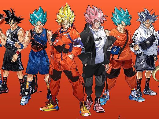 安踏龙珠超联名孙悟空贝吉塔弗利萨超级赛亚人篮球 