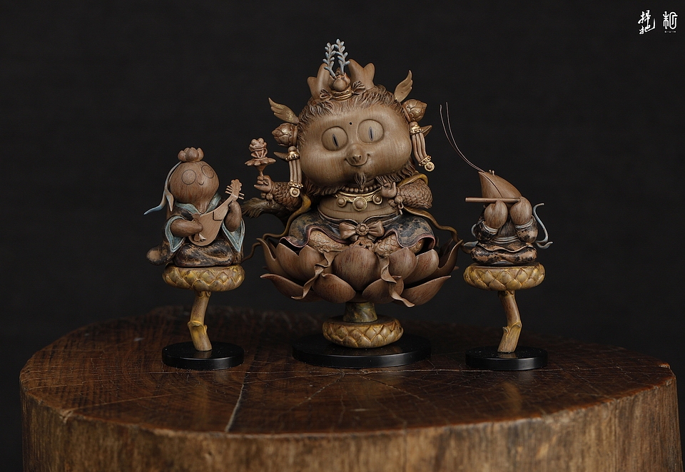 末匠+扫把丨《谷主-伎乐天》（图ZOTEyNDQxMDg=） - 手办/模玩 - 站酷设计师末那工作室原创素材 - 站酷ZCOOL