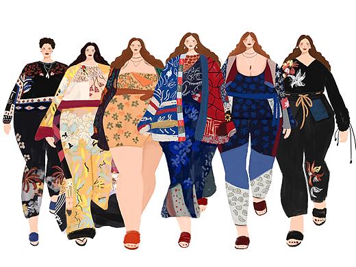 2019春夏女装系列篇之ETRO（个人主页-ZMzA0MDMyMDA=） - 商业插画 - 站酷设计师圆镜原创素材 - 站酷ZCOOL