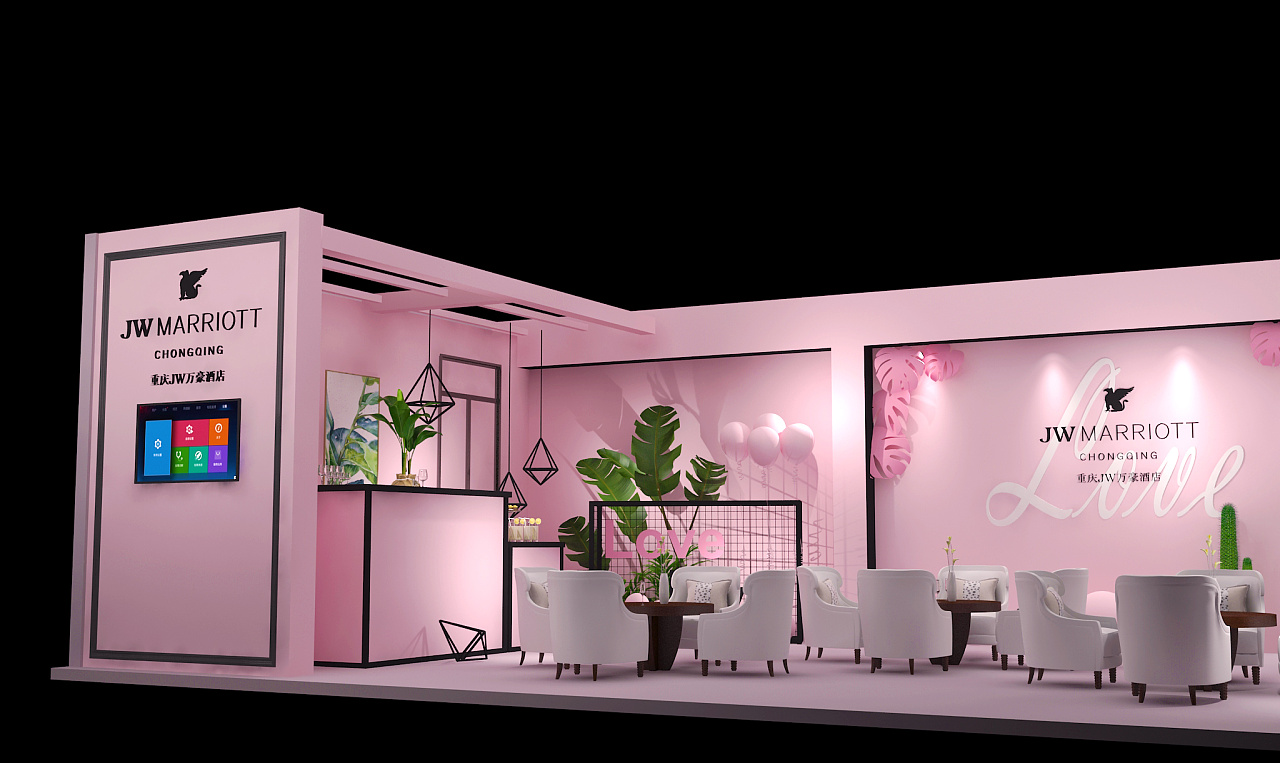 万豪婚博会展台