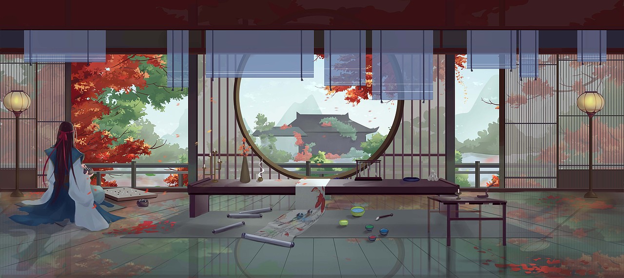 中国风室内场景气氛图_z07210388-站酷zcool