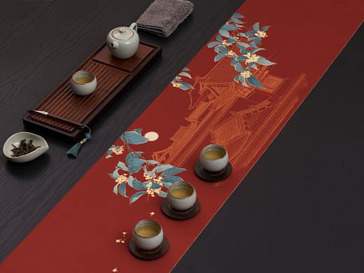 形相轻奢茶席-月下故宫系列