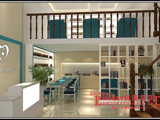 美甲店案例分享-专业美甲店装修设计公司