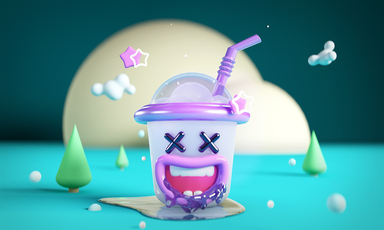 一杯冷饮（图ZMjAxMDU4MDIw） - 其他三维 - 站酷设计师汪汪汪仙贝原创素材 - 站酷ZCOOL