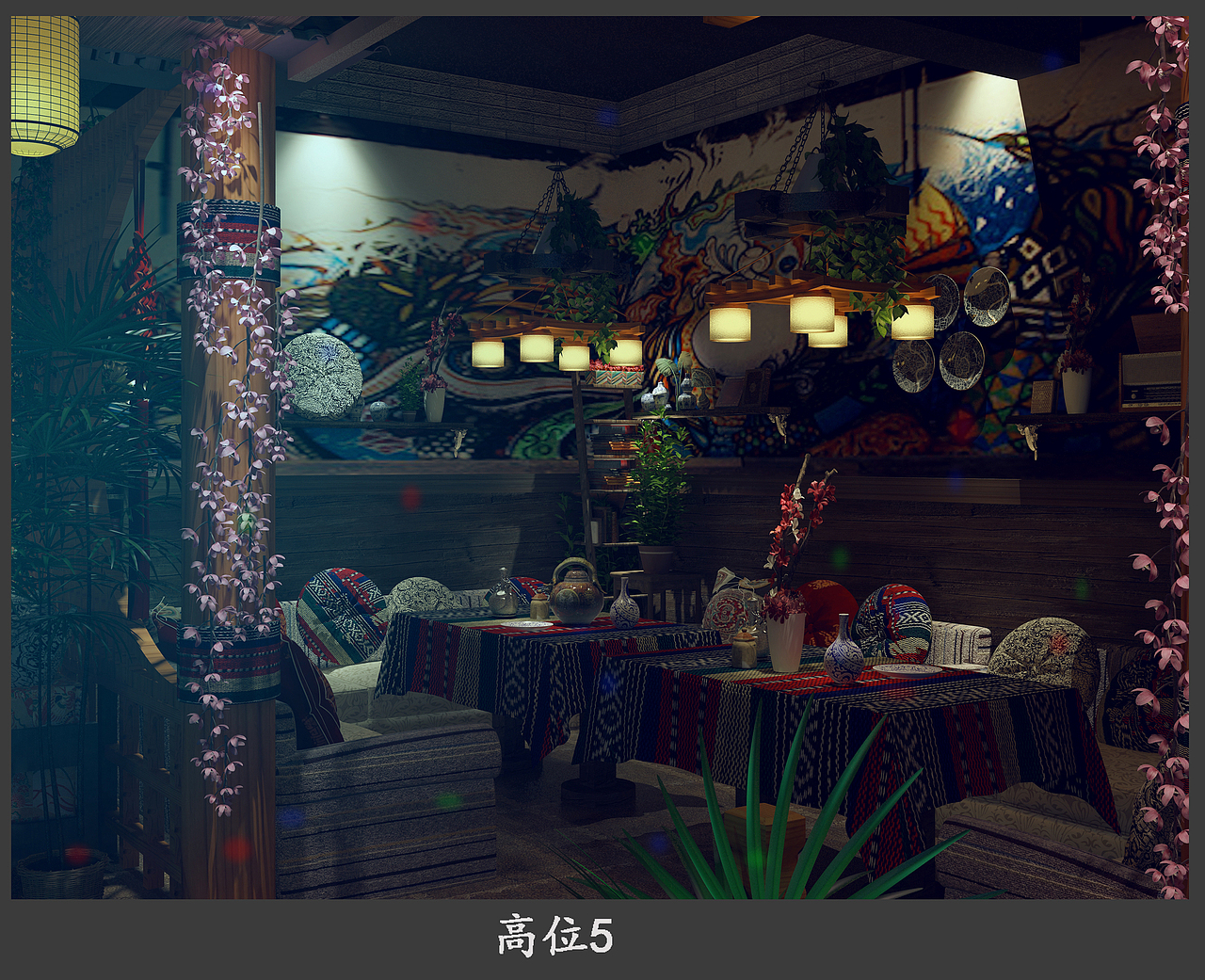 十里风·音乐餐吧（图ZMTAwOTQ5MTAw） - 家装设计 - 站酷设计师曾蓝宝原创素材 - 站酷ZCOOL