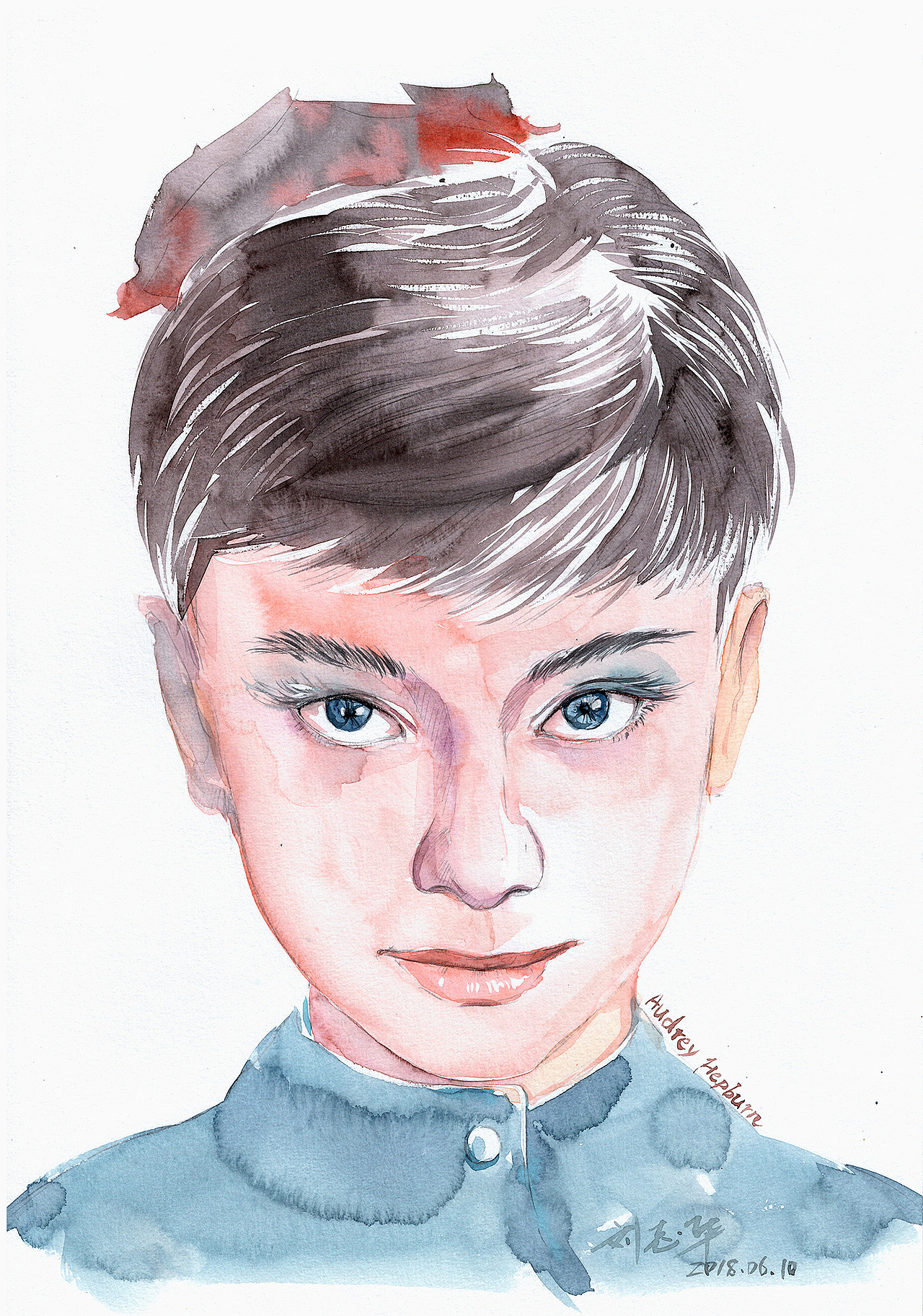 30天30张水彩肖像