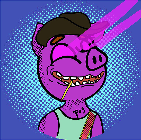 nft作品《蛊惑猪》