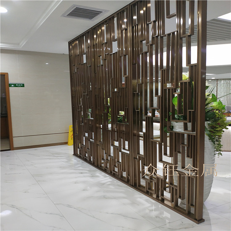 不锈钢镂空花格屏风 不锈钢焊接仿古铜屏风厂家加工