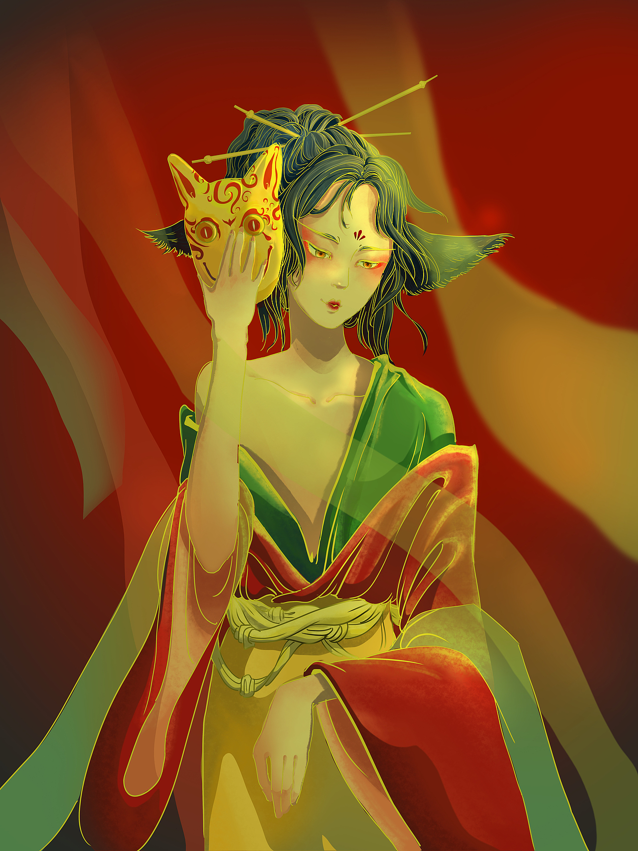 蓝狐（图ZMjQxNzMxMjc2） - 商业插画 - 站酷设计师顽石仙人原创素材 - 站酷ZCOOL