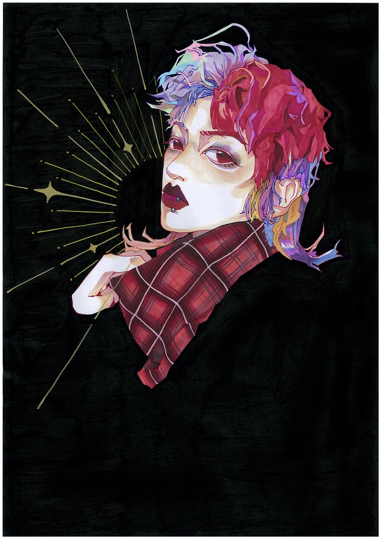 亚文化青年插画