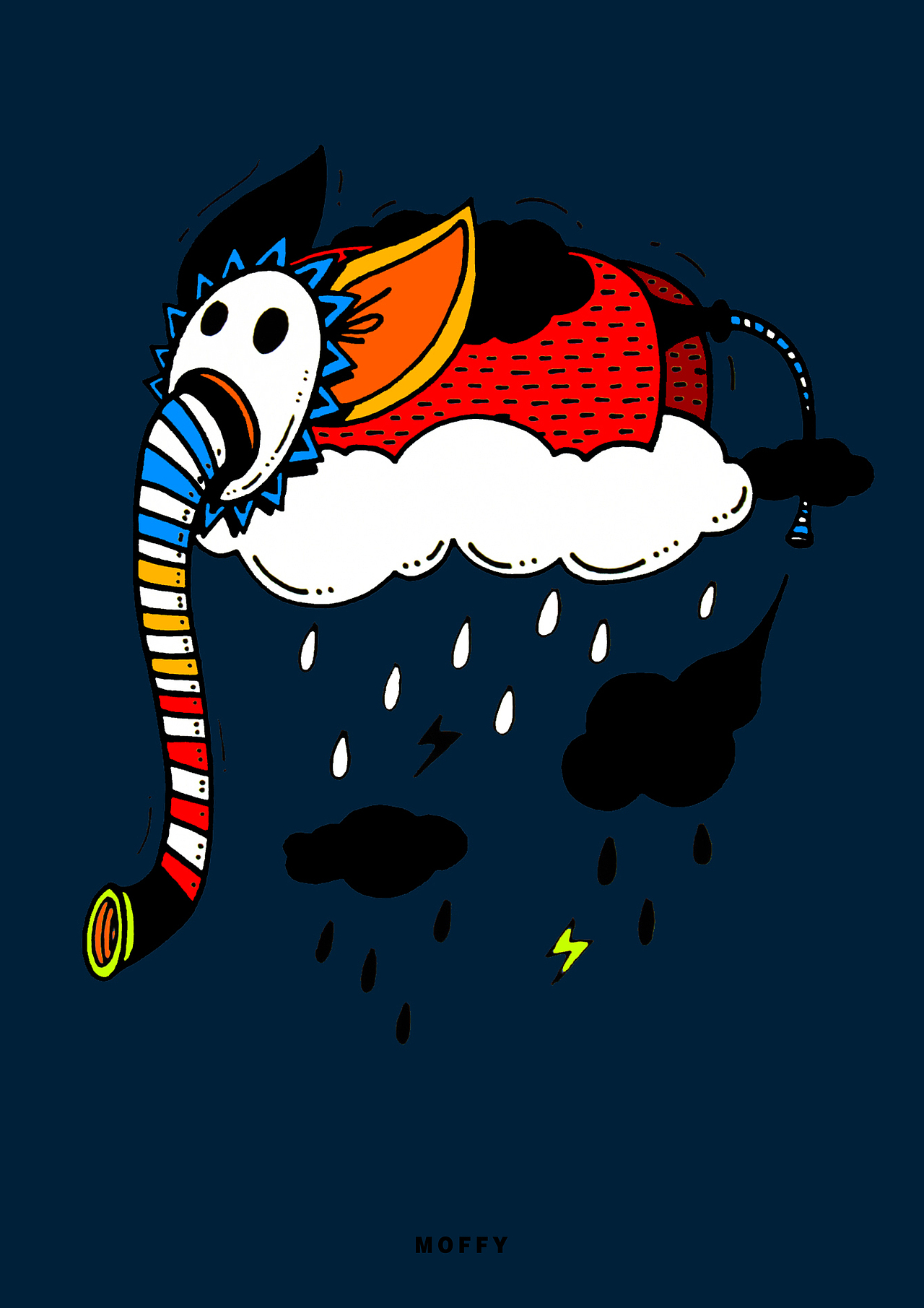 白云之上（图ZNTAzMzEzNTY=） - 新锐潮流插画 - 站酷设计师MOREFEEL原创素材 - 站酷ZCOOL