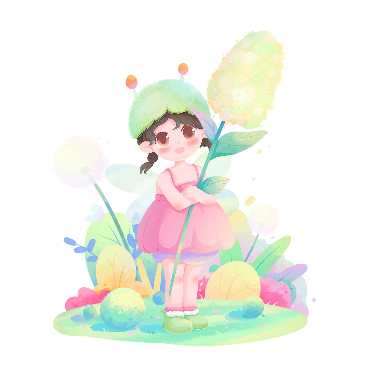 可愛兒插人物（圖ZMzI5MDkwMjAw） - 兒童插畫 - 站酷設(shè)計(jì)師可樂醉了貓anda原創(chuàng)素材 - 站酷ZCOOL