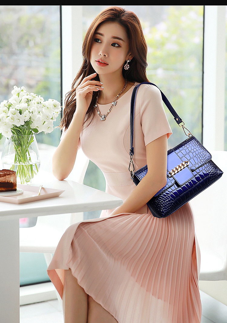 【点石爵色】漆皮女包