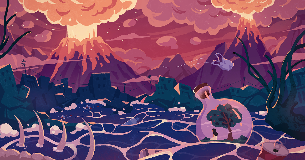 #地球守卫者#漂流（图ZMjc3MTIwODY4） - 商业插画 - 站酷设计师格格里尔原创素材 - 站酷ZCOOL