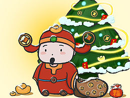 财神驾到-原创萌财神壁纸