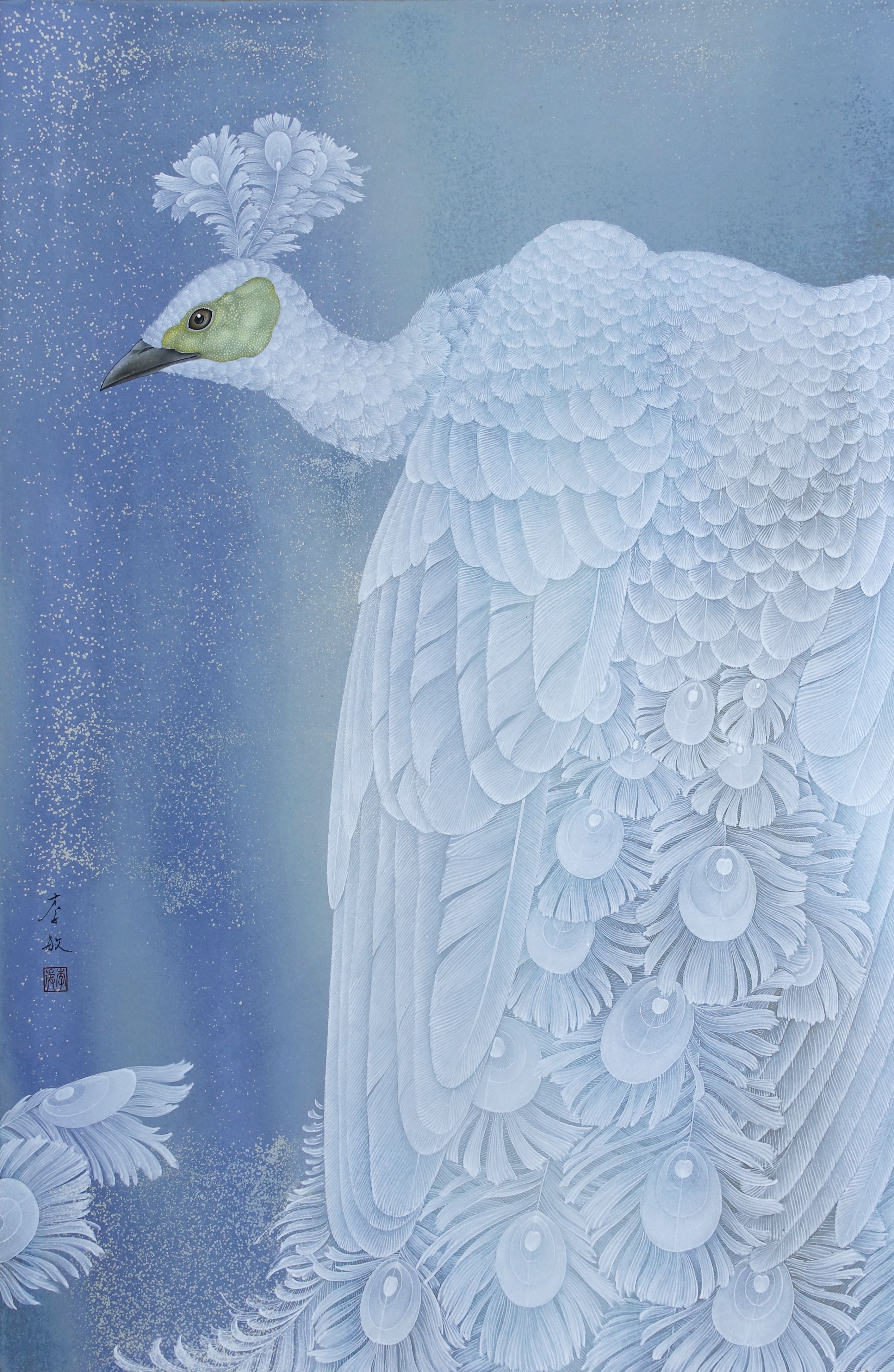 《月光曲》高温颜色釉瓷板画