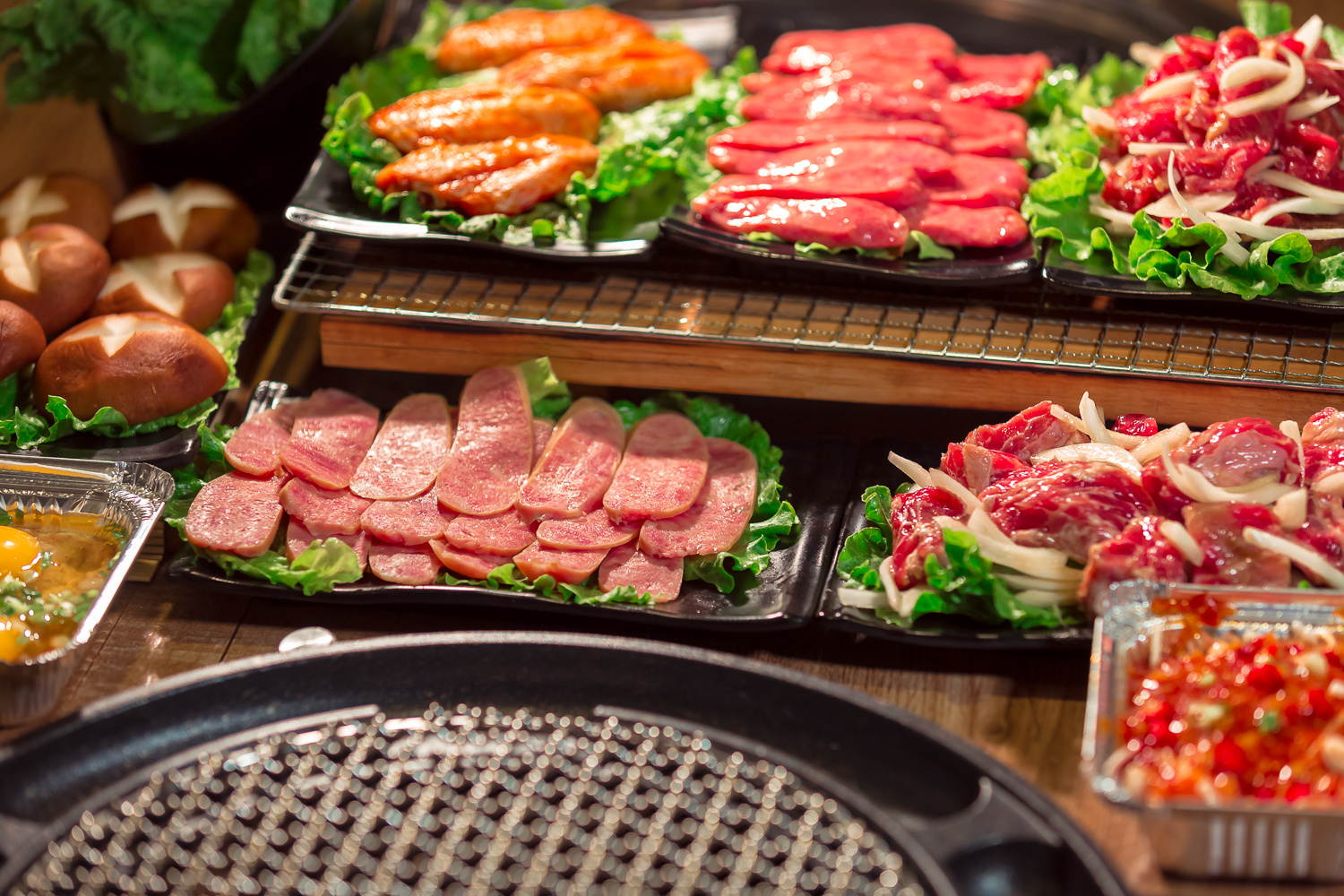 雪隆7家韩国烤肉自助餐，低至RM19.90的价格就可以任吃烤肉吃到饱。