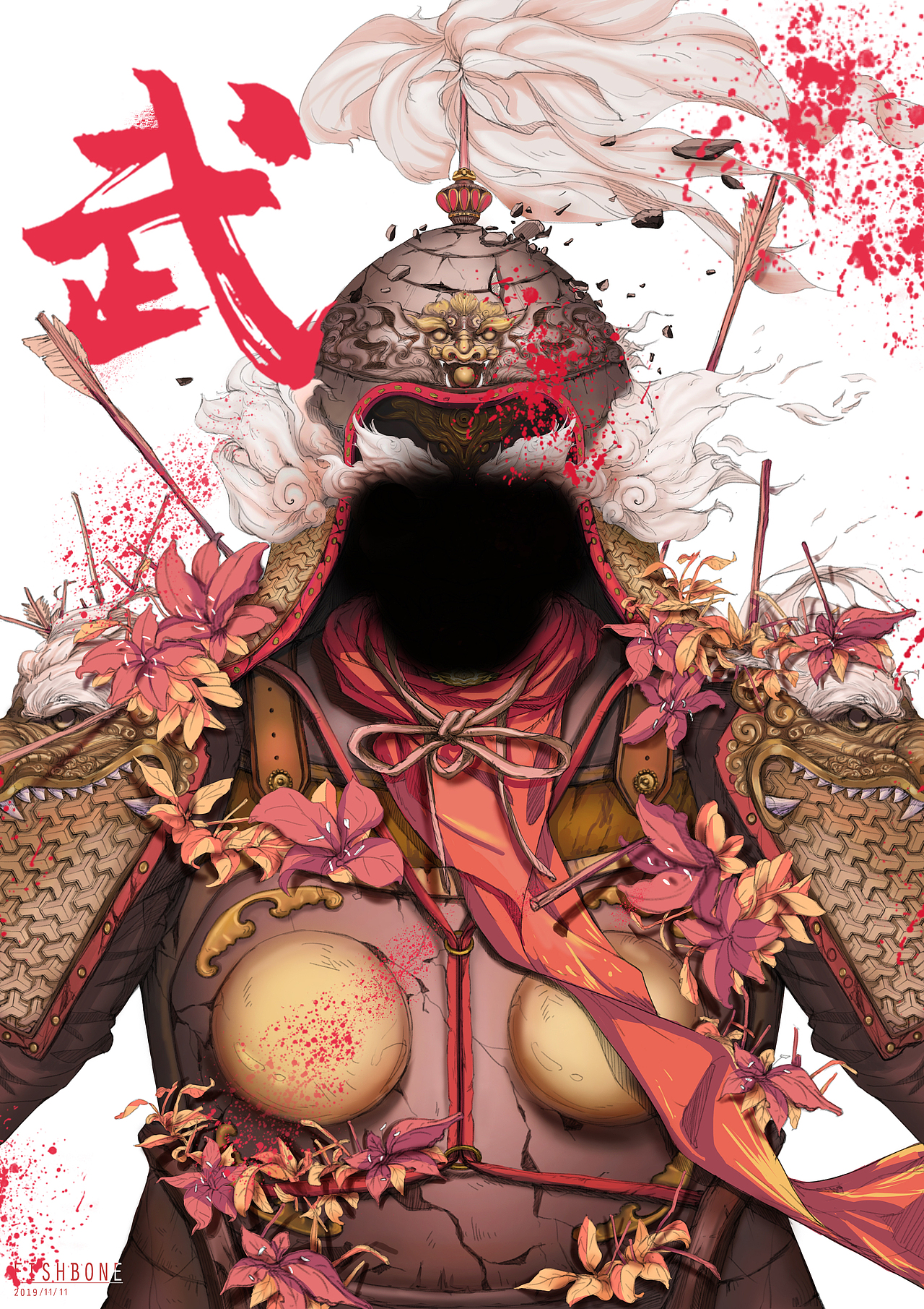 甲胄|插画|商业插画|鱼骨0_原创作品-站酷zcool