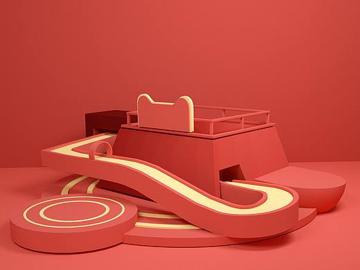 電商場景C4D（個人主頁-ZNDcyMDY0NDQ=） - 場景 - 站酷設(shè)計師Z58291568原創(chuàng)素材 - 站酷ZCOOL