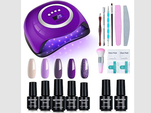 亚马逊美甲灯主图详情页制作