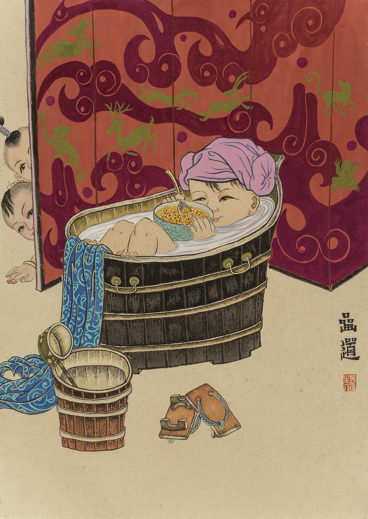 《婴戏图》之类作品欣赏