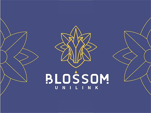 Blossom UniLink布朗胜Logo设计