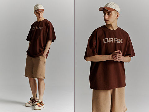 Darkcircle男装潮牌短袖T恤LOOK拍摄