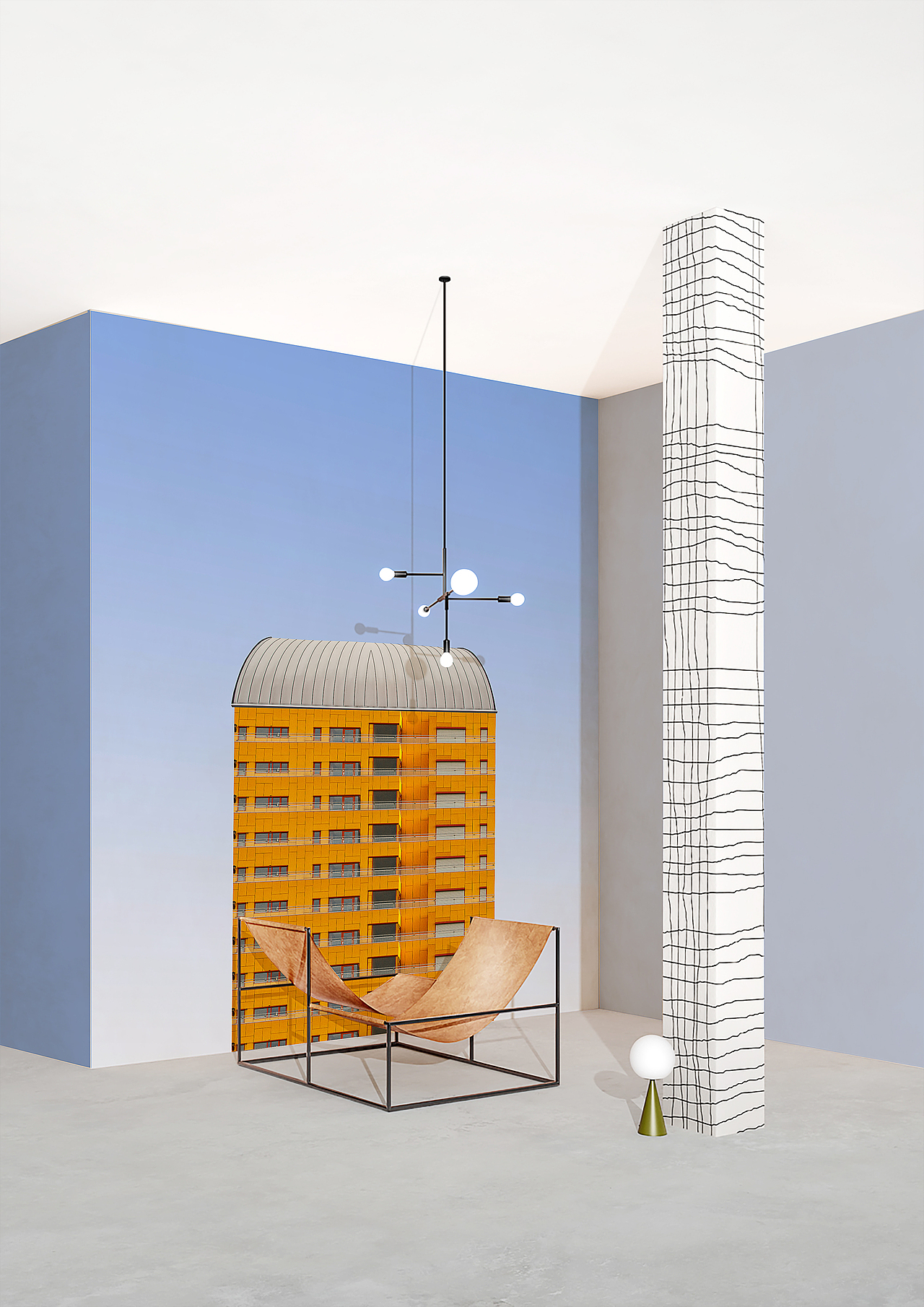 莫兰迪色系建筑