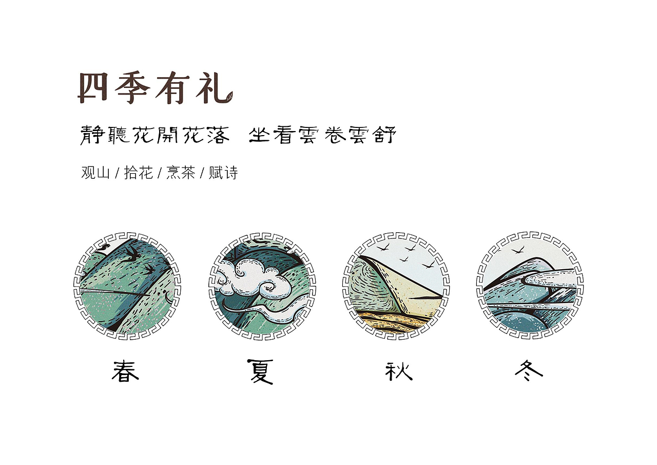 “四季有礼”茶礼品包装设计