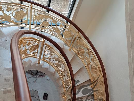 宁波宁海私人别墅普罗旺斯铜护栏测量设计安装