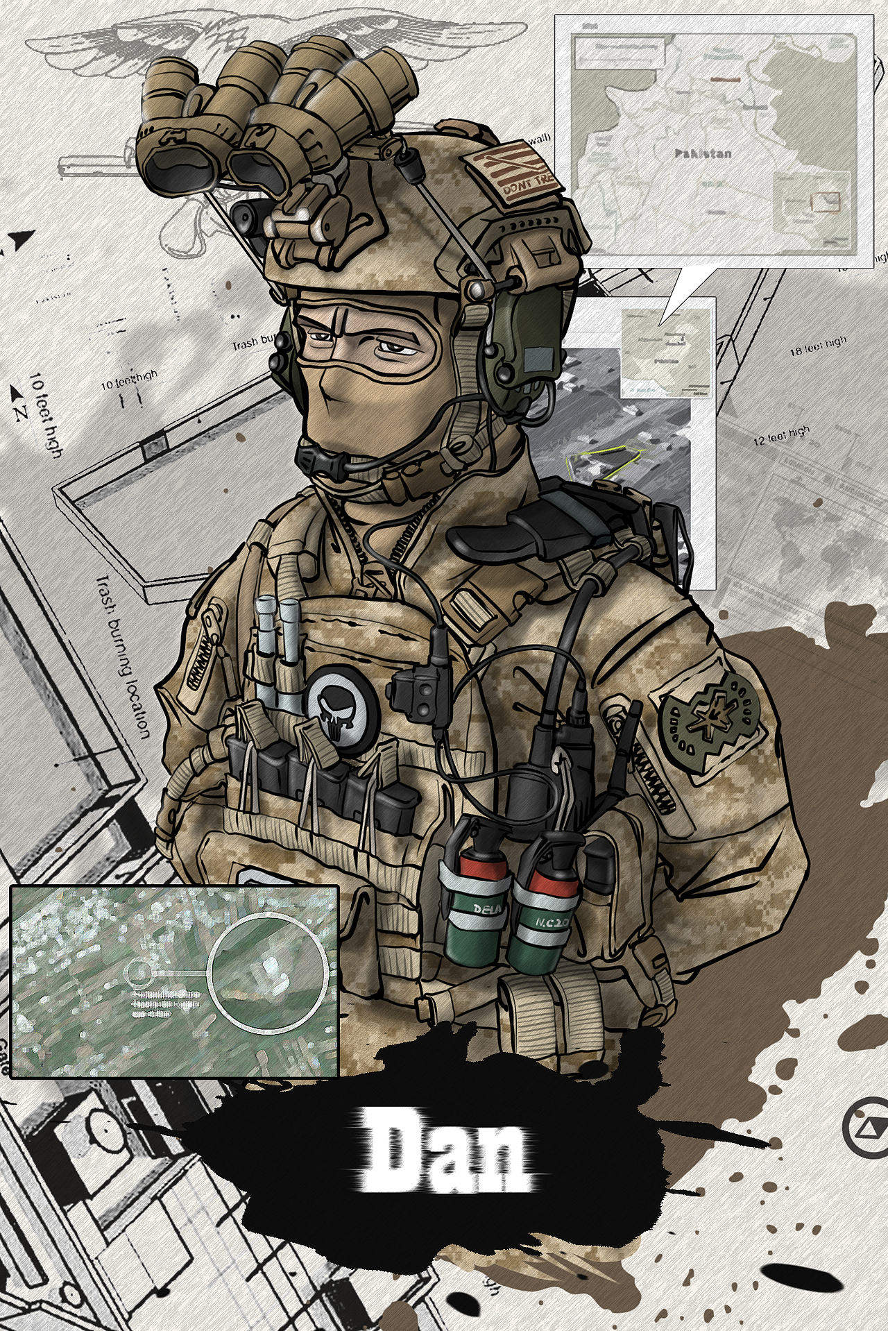 DEVGRU猎杀待命（图ZMTkwMTY1MTI4） - 艺术插画 - 站酷设计师蒸魚葱原创素材 - 站酷ZCOOL