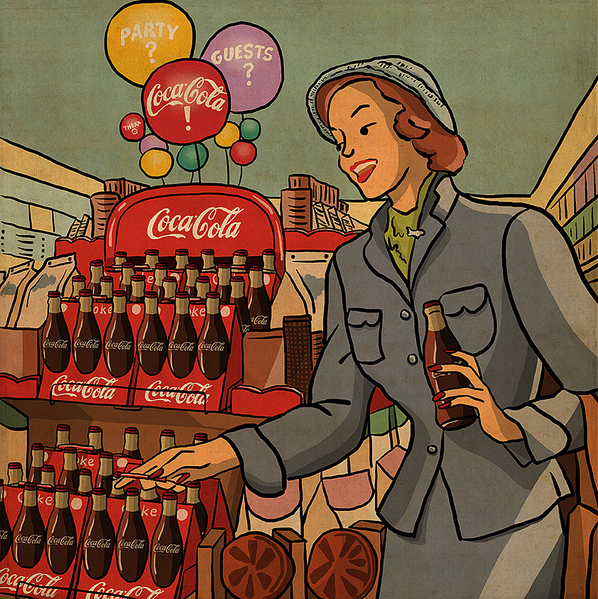 coca cola | 插画练习