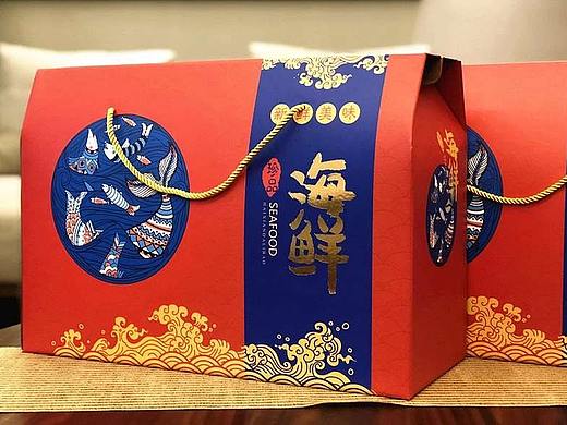 海鲜礼盒包装设计