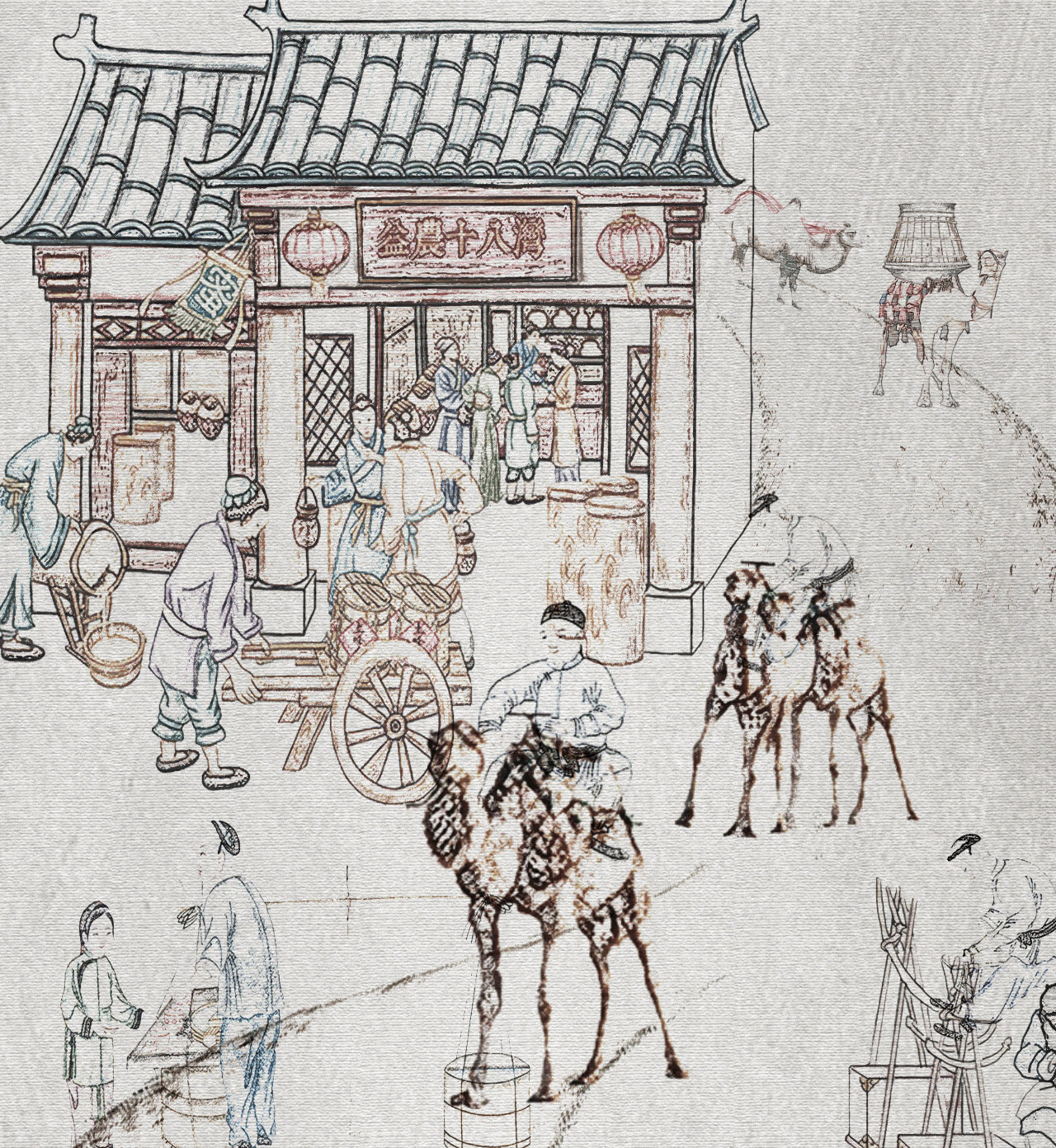 张裕的一张图，让你秒懂“一带一路”（图ZMTE2NjYyMzMy） - 商业插画 - 站酷设计师陈老五儿原创素材 - 站酷ZCOOL