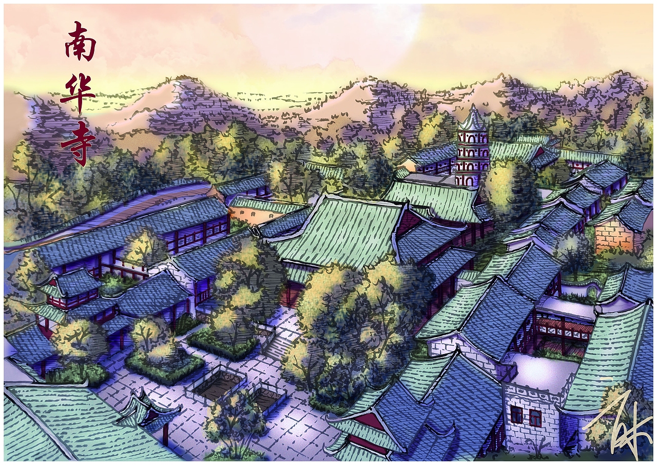 家乡景点（图ZMjA4NzUwNjI0） - 创作习作 - 站酷设计师倒米岗岗主原创素材 - 站酷ZCOOL