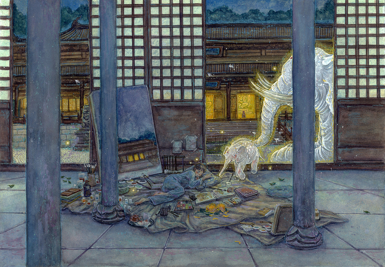 懿晏2019年终总结·插画·岩彩·模型·版画