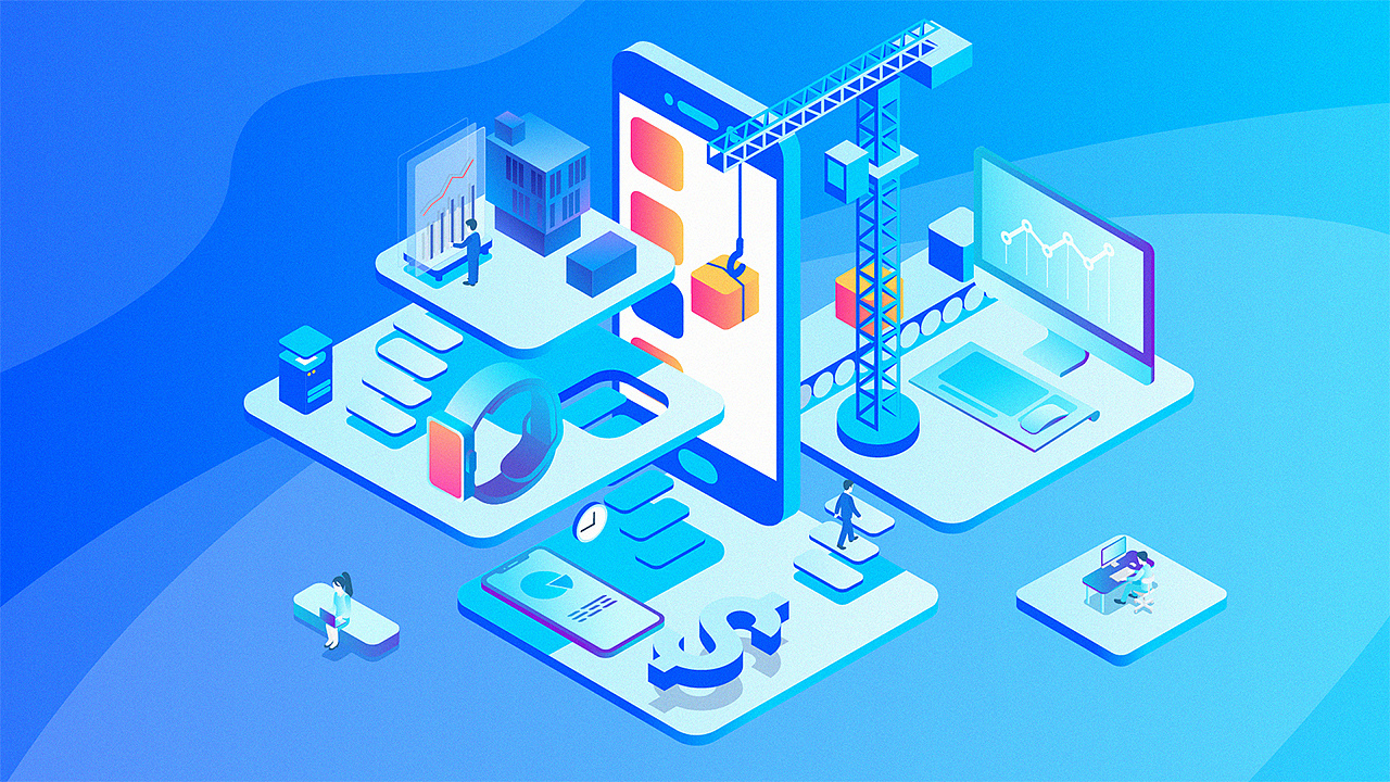 5d扁平化ai插画设计|平面|海报|七雀设计 - 原创作品 - 站酷 (zcool)