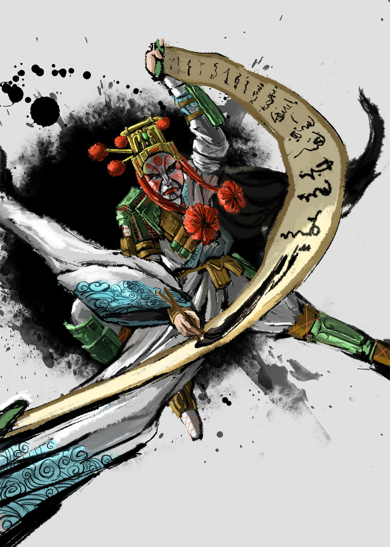 脸谱游戏人物（图ZNjAxNDU4MA==） - 创作习作 - 站酷设计师zoushilin40原创素材 - 站酷ZCOOL