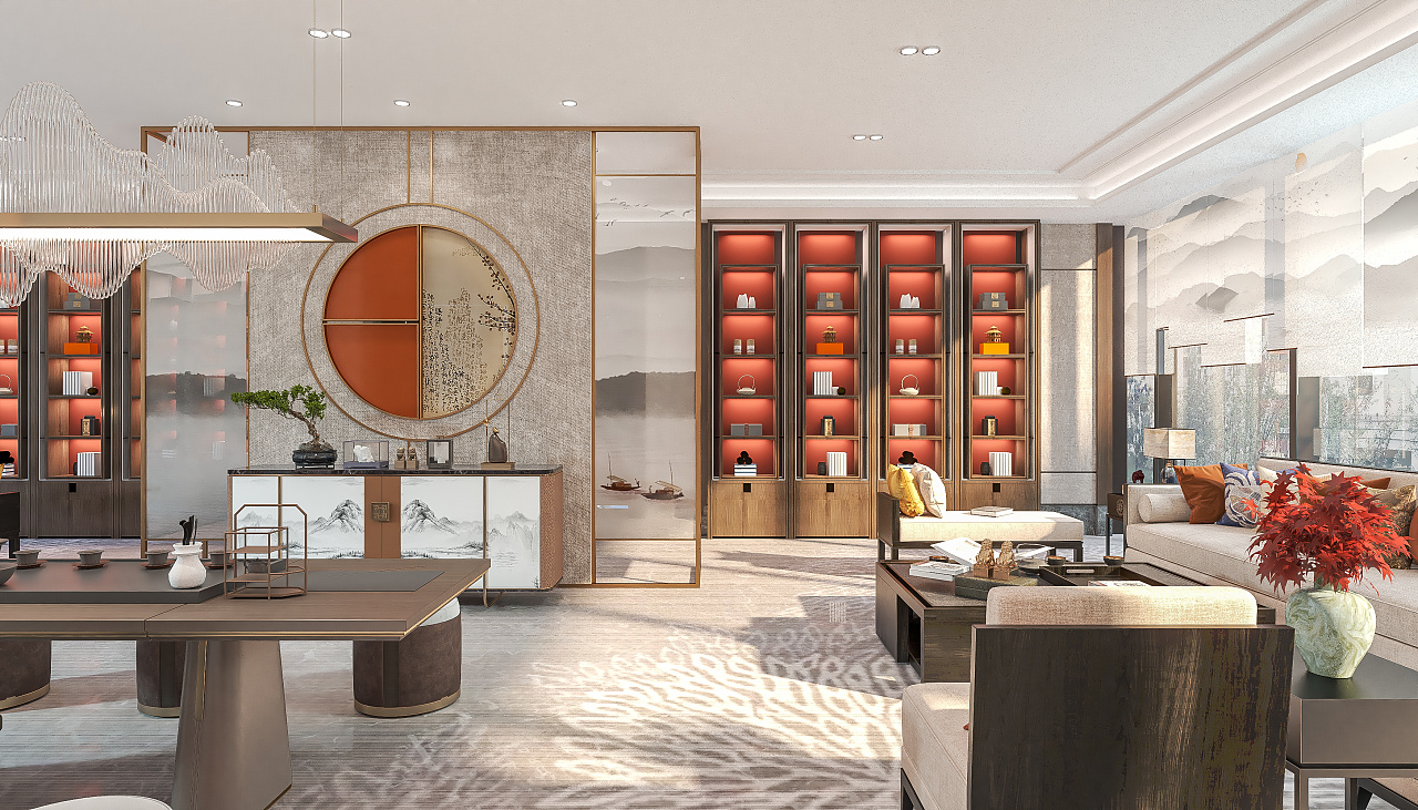 中式茶室接待厅