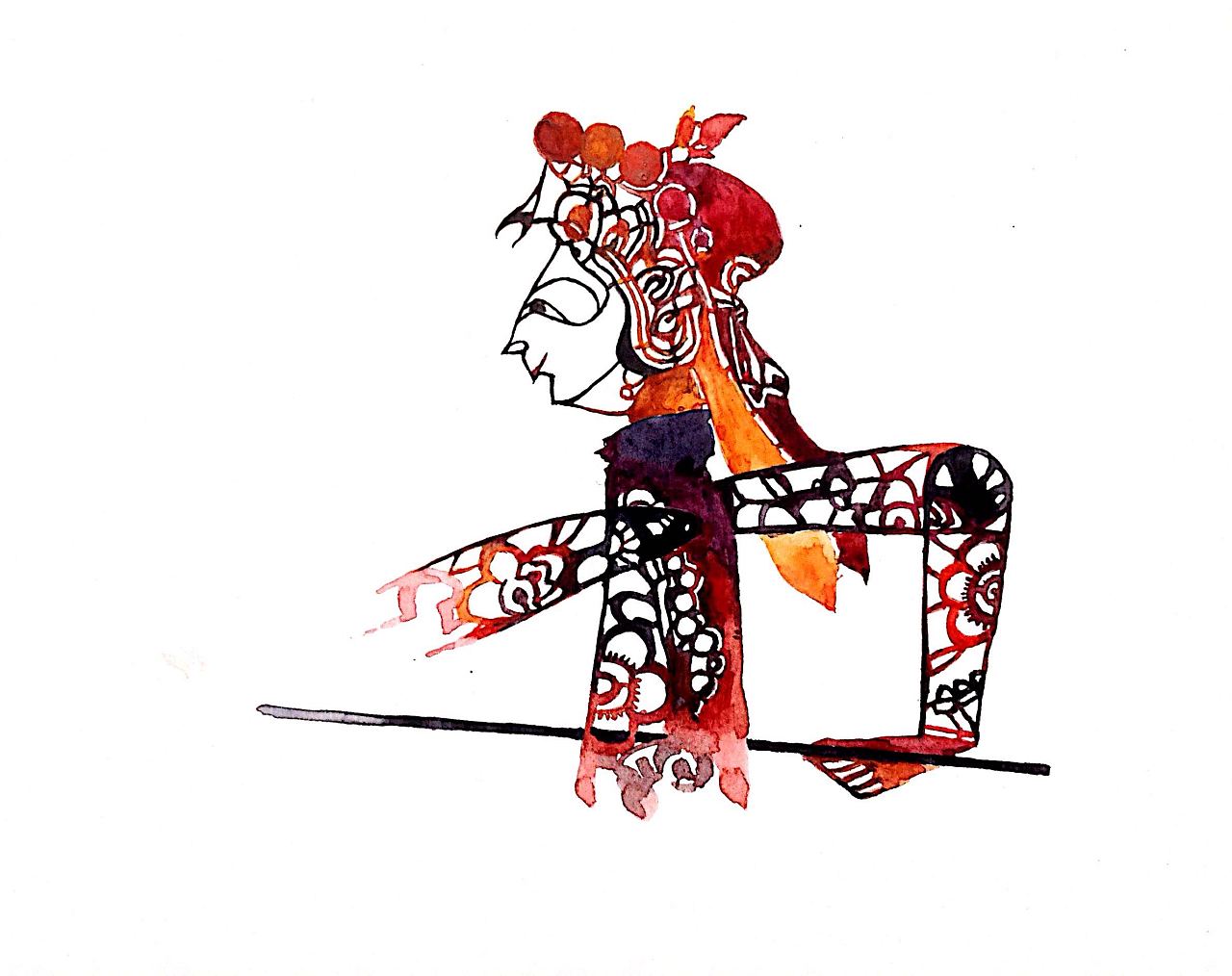 皮影|纯艺术|绘画|语mow - 原创作品 - 站酷 (zcool)