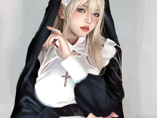 修女姐姐😍😍😍😍（个人主页-ZNjg5MTgxMTY=） - 创作习作 - 站酷设计师Glomaing原创素材 - 站酷ZCOOL