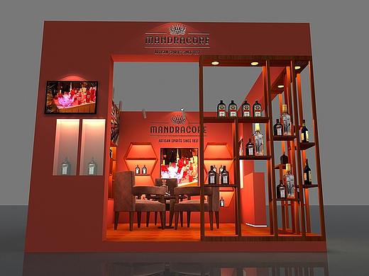 酒展 会展 3d设计效果图