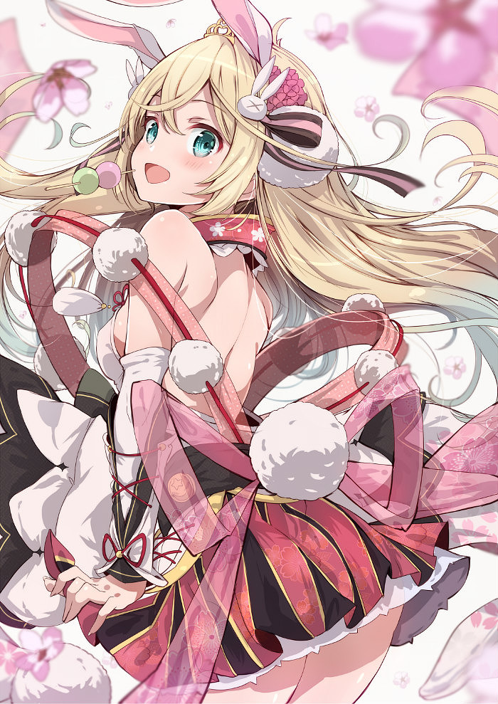 插画丨绘画丨吃团子少女插画