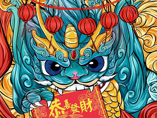 国潮风插画