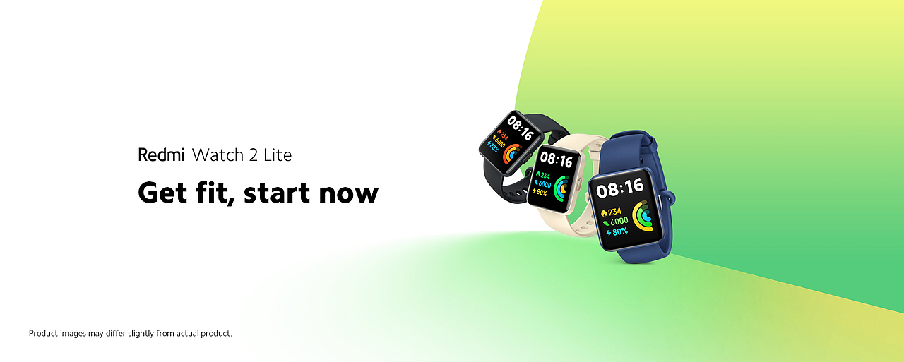 Redmi Watch 2 Lite 国际产品站设计